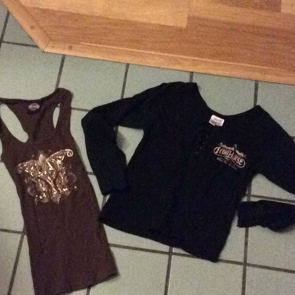 HOLD 🛑 Harley Davidson tops-will check to see still have, sold lots HD